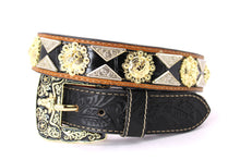 Load image into Gallery viewer, Concho Belt- #2601 Gold Berry