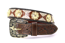 Load image into Gallery viewer, Concho Belt- #2601 Gold Berry