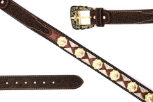 Load image into Gallery viewer, Concho Belt- #2601 Gold Berry