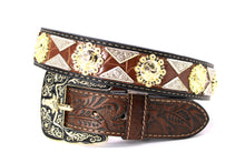 Load image into Gallery viewer, Concho Belt- #2601 Gold Berry