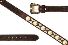 Load image into Gallery viewer, Concho Belt- #2601 Gold Berry