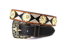 Load image into Gallery viewer, Concho Belt- #2601 Gold Berry