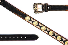 Load image into Gallery viewer, Concho Belt- #2601 Gold Berry