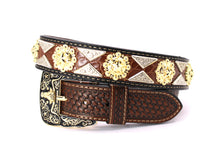 Load image into Gallery viewer, Concho Belt- #2601 Gold Berry