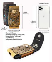 Load image into Gallery viewer, Phone Holster- #335 Hollow Out Magnetic Closure Size M