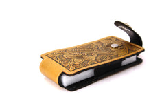 Load image into Gallery viewer, Phone Holster- #341 Floral Elastic Panel Magnetic Closure Phone Case Size L