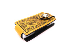 Load image into Gallery viewer, Phone Holster- #342 Floral Elastic Panel Magnetic Closure Phone Case Size M