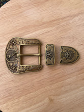 Load image into Gallery viewer, Buckle- 3p7 Bronze Brass or Chrome Silver Fits 1.5''-Bull Rider