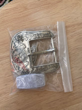 Load image into Gallery viewer, Buckle- 3p7 Bronze Brass or Chrome Silver Fits 1.5''-Bull Rider