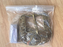 Cargar imagen en el visor de la galería, Buckle- 3p7 Bronze Brass or Chrome Silver Fits 1.5''-Longhorn