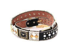 Cargar imagen en el visor de la galería, Rhinestone Belt - #408 Longhorn Buckle Longhorn or Horse Concho