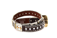 Cargar imagen en el visor de la galería, Rhinestone Belt - #408 Longhorn Buckle Longhorn or Horse Concho