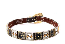 Cargar imagen en el visor de la galería, Rhinestone Belt - #408 Longhorn Buckle Longhorn or Horse Concho