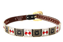 Cargar imagen en el visor de la galería, Rhinestone Belt - #408 Longhorn Buckle Longhorn or Horse Concho