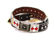 Cargar imagen en el visor de la galería, Rhinestone Belt - #408 Longhorn Buckle Longhorn or Horse Concho