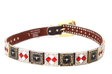 Cargar imagen en el visor de la galería, Rhinestone Belt - #408 Longhorn Buckle Longhorn or Horse Concho