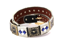 Cargar imagen en el visor de la galería, Rhinestone Belt - #408 Longhorn Buckle Longhorn or Horse Concho