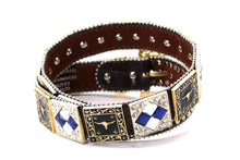 Cargar imagen en el visor de la galería, Rhinestone Belt - #408 Longhorn Buckle Longhorn or Horse Concho