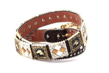 Cargar imagen en el visor de la galería, Rhinestone Belt - #408 Longhorn Buckle Longhorn or Horse Concho