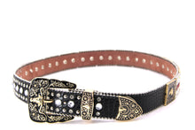 Cargar imagen en el visor de la galería, Rhinestone Belt - #408 Longhorn Buckle Longhorn or Horse Concho