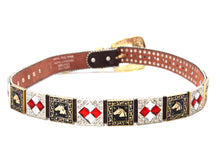 Cargar imagen en el visor de la galería, Rhinestone Belt - #408 Longhorn Buckle Longhorn or Horse Concho