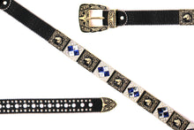 Cargar imagen en el visor de la galería, Rhinestone Belt - #408 Longhorn Buckle Longhorn or Horse Concho