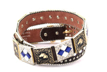 Cargar imagen en el visor de la galería, Rhinestone Belt - #408 Longhorn Buckle Longhorn or Horse Concho