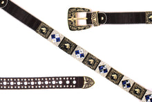 Cargar imagen en el visor de la galería, Rhinestone Belt - #408 Longhorn Buckle Longhorn or Horse Concho