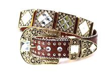 Load image into Gallery viewer, Rhinestone Belt- #501 Rhombic Diamond Stone