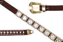 Load image into Gallery viewer, Rhinestone Belt- #501 Rhombic Diamond Stone