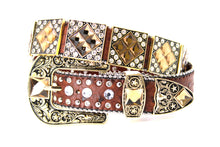 Load image into Gallery viewer, Rhinestone Belt- #501 Rhombic Diamond Stone