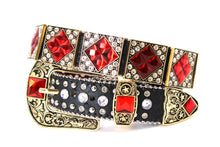 Load image into Gallery viewer, Rhinestone Belt- #501 Rhombic Diamond Stone