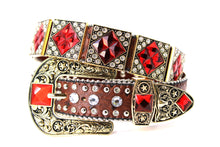 Load image into Gallery viewer, Rhinestone Belt- #501 Rhombic Diamond Stone