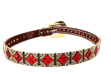 Load image into Gallery viewer, Rhinestone Belt- #501 Rhombic Diamond Stone