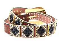 Load image into Gallery viewer, Rhinestone Belt- #501 Rhombic Diamond Stone