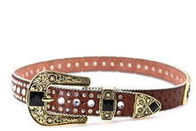 Load image into Gallery viewer, Rhinestone Belt- #501 Rhombic Diamond Stone