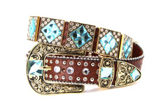 Load image into Gallery viewer, Rhinestone Belt- #501 Rhombic Diamond Stone