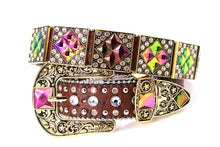 Load image into Gallery viewer, Rhinestone Belt- #501 Rhombic Diamond Stone