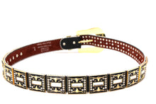 Load image into Gallery viewer, Rhinestone Belt - #505 Rhinestone Buckle w Double Longhorn