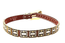 Load image into Gallery viewer, Rhinestone Belt - #505 Rhinestone Buckle w Double Longhorn