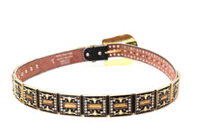 Load image into Gallery viewer, Rhinestone Belt - #505 Rhinestone Buckle w Double Longhorn