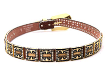 Load image into Gallery viewer, Rhinestone Belt - #505 Rhinestone Buckle w Double Longhorn