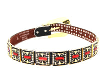Load image into Gallery viewer, Rhinestone Belt - #505 Rhinestone Buckle w Double Longhorn