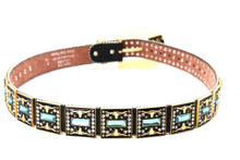 Load image into Gallery viewer, Rhinestone Belt - #505 Rhinestone Buckle w Double Longhorn