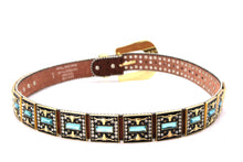 Load image into Gallery viewer, Rhinestone Belt - #505 Rhinestone Buckle w Double Longhorn