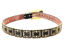 Load image into Gallery viewer, Rhinestone Belt - #505 Rhinestone Buckle w Double Longhorn