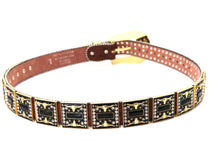 Load image into Gallery viewer, Rhinestone Belt - #505 Rhinestone Buckle w Double Longhorn
