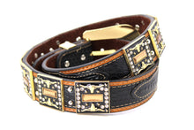 Cargar imagen en el visor de la galería, Rhinestone Belt- #507 Rhinestone Buckle w Longhorn Rhinestones & Studs