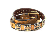 Cargar imagen en el visor de la galería, Rhinestone Belt- #507 Rhinestone Buckle w Longhorn Rhinestones & Studs