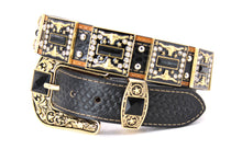 Cargar imagen en el visor de la galería, Rhinestone Belt- #507 Rhinestone Buckle w Longhorn Rhinestones & Studs